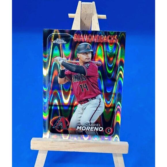2024 Topps Chrome - Gabriel Moreno #21 RayWave Refractor - Picture 1 of 6
